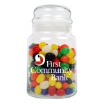 Promotional 26 Oz. Glass Candy Jar with Bubble Top Lid
