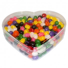 Heart Show Piece with Jelly Beans, Red Hots Custom Imprinted  Heart Show Piece with Jelly Beans, Red Hots Custom Imprinted