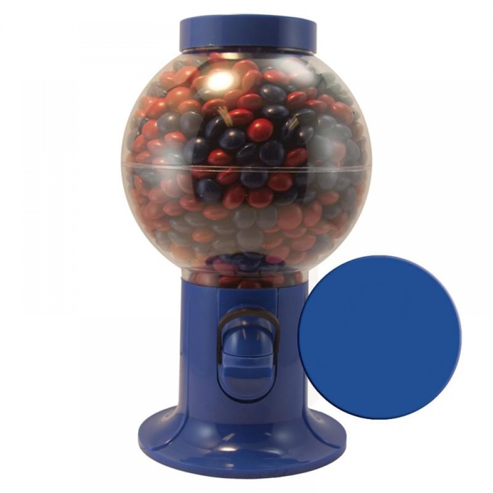 Custom Imprinted Gumball Machine - Corporate Color Chocolates, Corporate Color Jelly Beans
