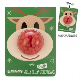 Personalized Holiday Billboard Candy Card - Very Cherry Jelly Belly Jelly Beans