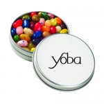 Custom Printed Medium Round Tin - Jelly Belly Beans