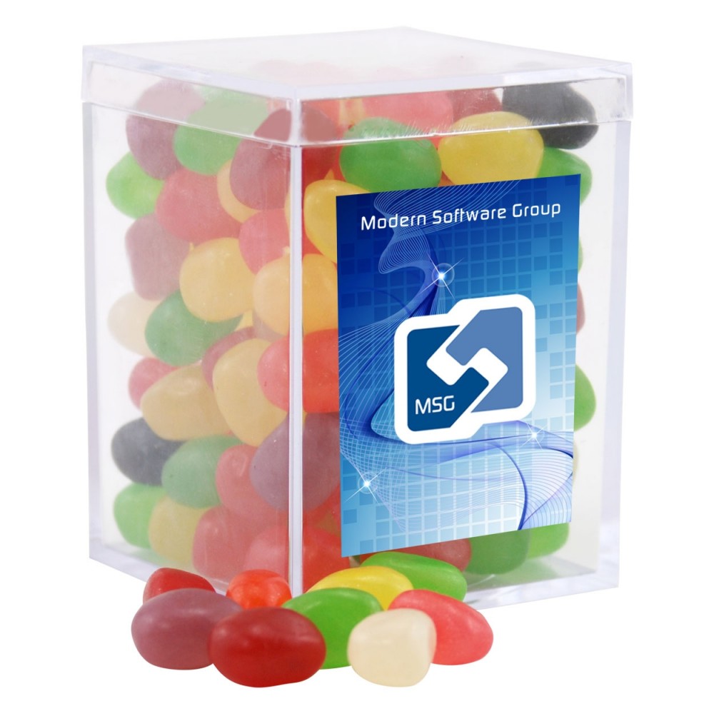 Acrylic Box w/Jelly Beans Logo Branded