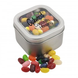 Custom Imprinted Window Tin w/Jelly Bellies  Custom Imprinted Window Tin w/Jelly Bellies