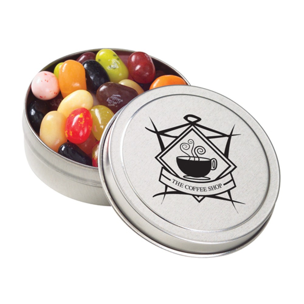 Promotional Small Round Tin - Jelly Belly Beans