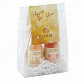 2 Way Champagne Bottle Tote Box with Logo