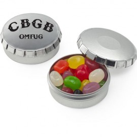 Small Push Top Tin - Jelly Beans Custom Printed