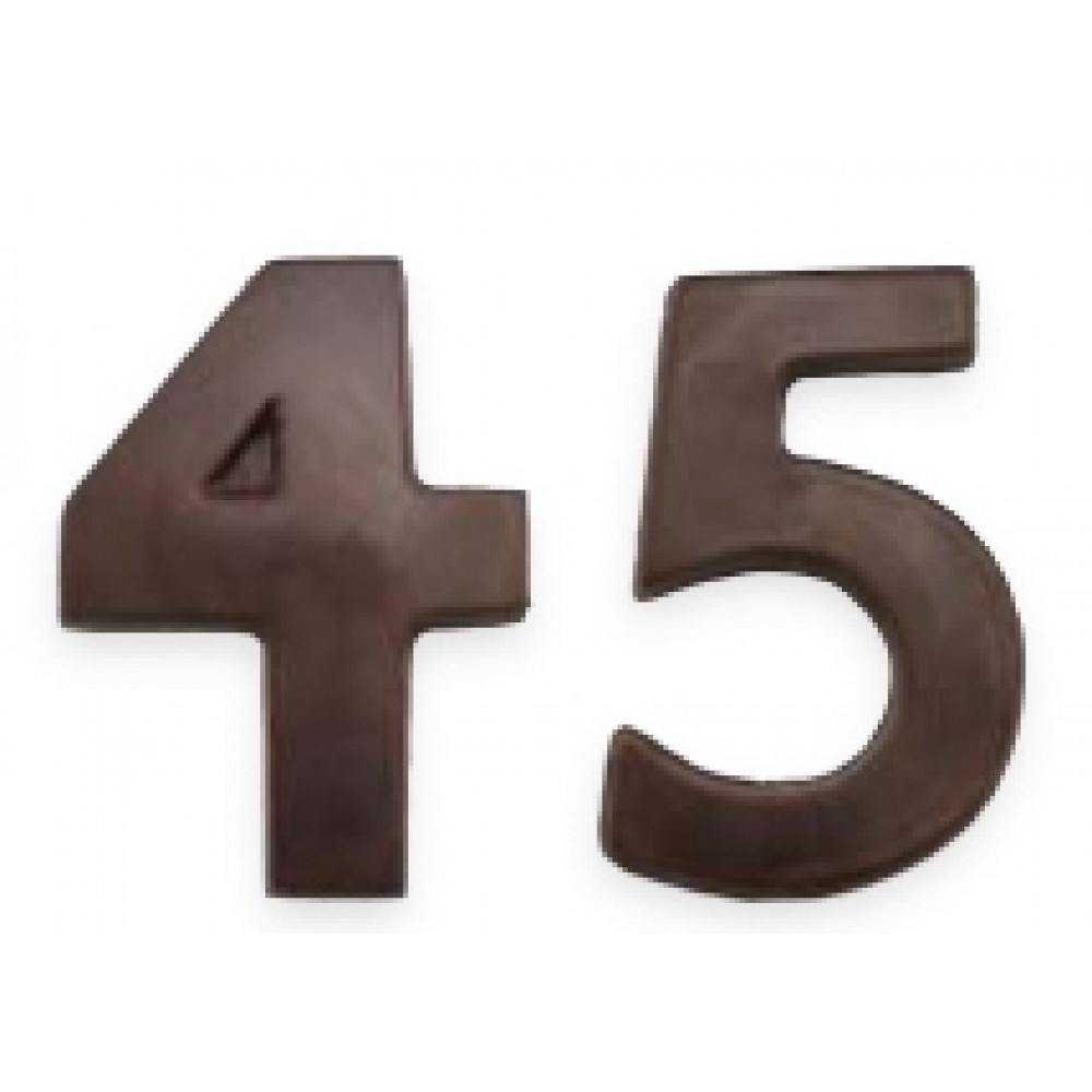 Large Number 7 Stock Chocolate Shape Custom Printed