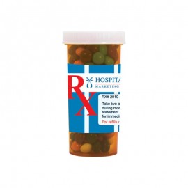 Pill Bottle (Large) - Chocolate Littles, Sugar-Free Mints, Colored Candy Custom Printed