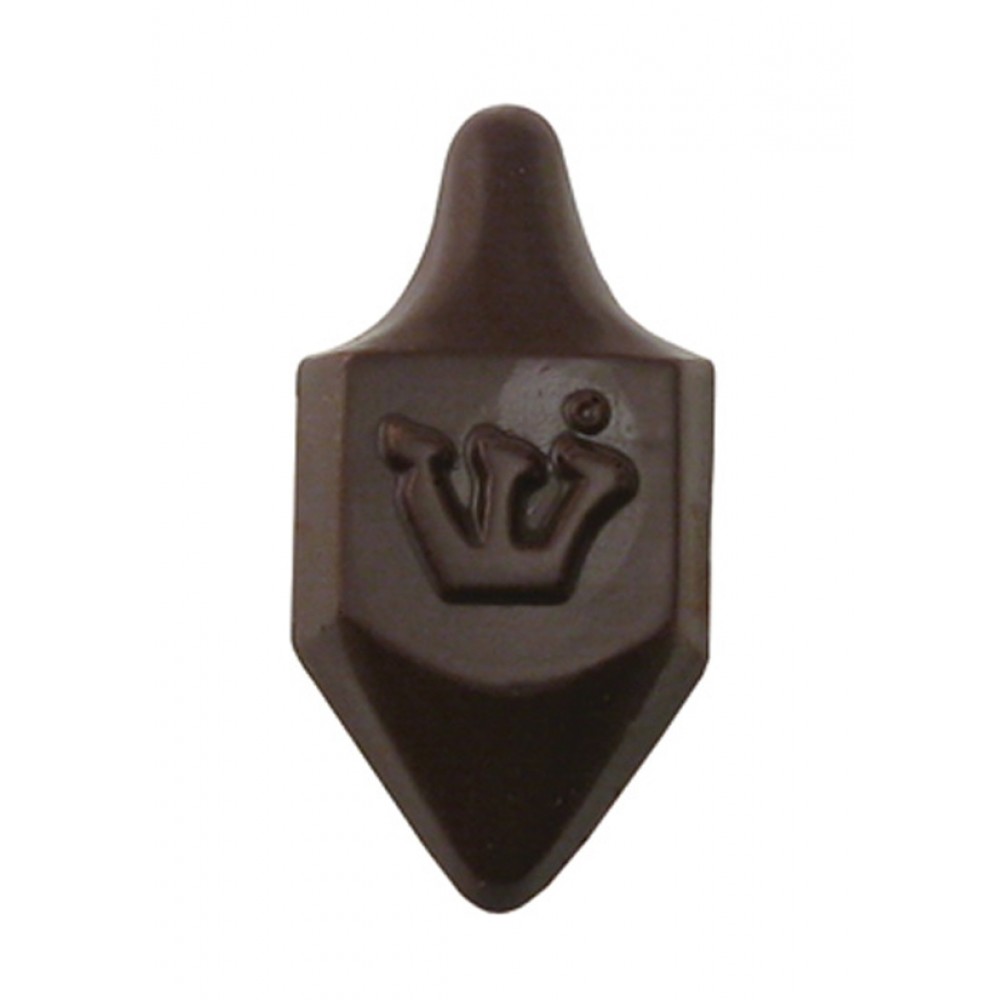 0.32 Oz. Chocolate Dreidel Stock Shape Logo Branded 0.32 Oz. Chocolate Dreidel Stock Shape Logo Branded