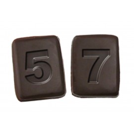 Number Rectangle 5 Stock Chocolate Shape Logo Branded