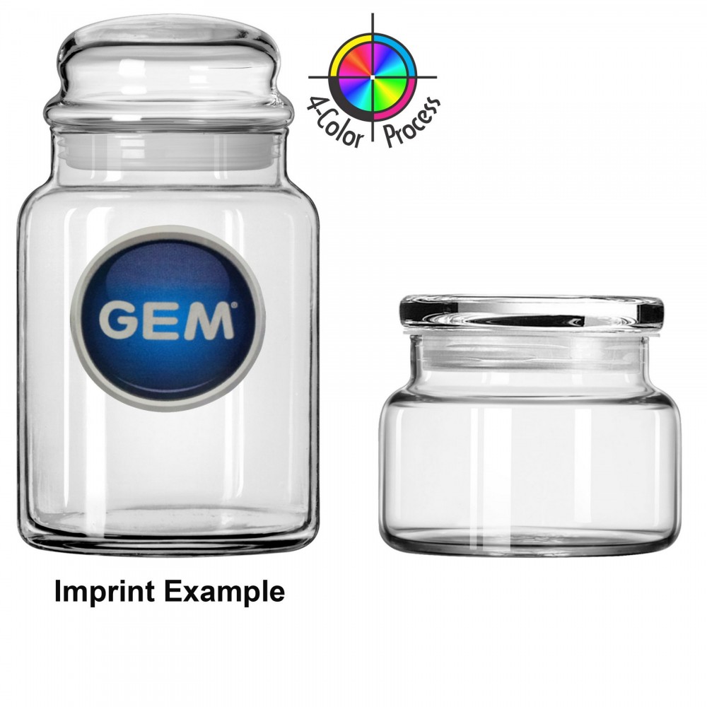 Custom Imprinted 15 Oz. #10 Flat-Top Candy Jar (4 Color Process) Custom Imprinted 15 Oz. #10 Flat-Top Candy Jar (4 Color Process)