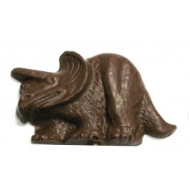 Custom Printed 1.12 Oz. Chocolate Dinosaur Triceraptops