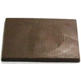 2.56 Oz. Chocolate Ribbed Rectangle Custom Imprinted