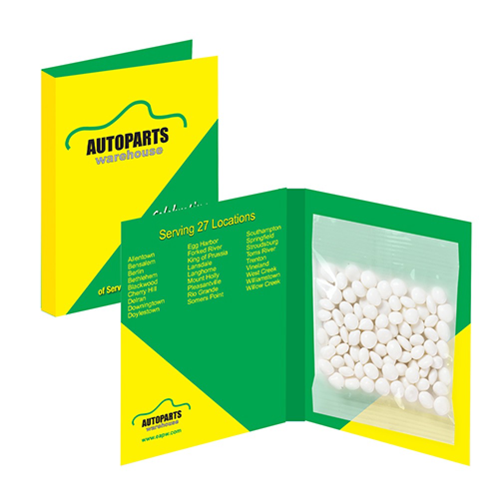 Treat Card - White Mints Custom Printed Treat Card - White Mints Custom Printed