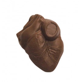 0.32 Oz. Mini Chocolate 3D Human Heart Custom Printed