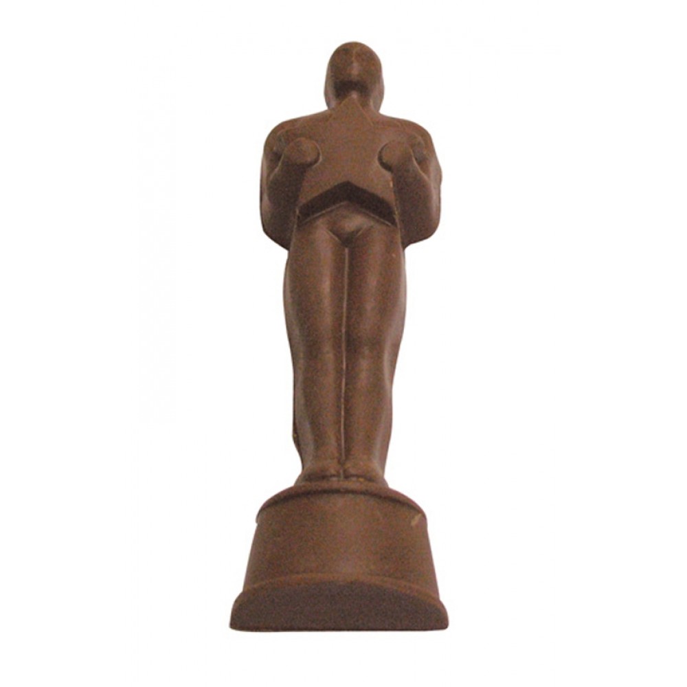 3.62 Oz. Medium Chocolate Statue Award Custom Imprinted