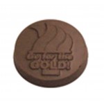 Promotional 0.96 Oz. Round Chocolate Go For The Gold