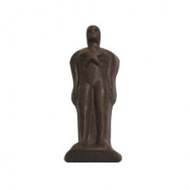 0.64 Oz. Small Chocolate Statue On A Stick Custom Printed