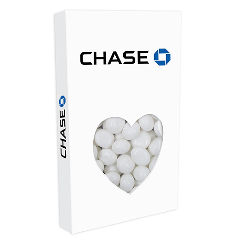 Custom Imprinted Small Window Box w/ White Mints Custom Imprinted Small Window Box w/ White Mints