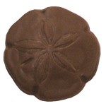 0.48 Oz. Small Chocolate Sand Dollar Custom Imprinted