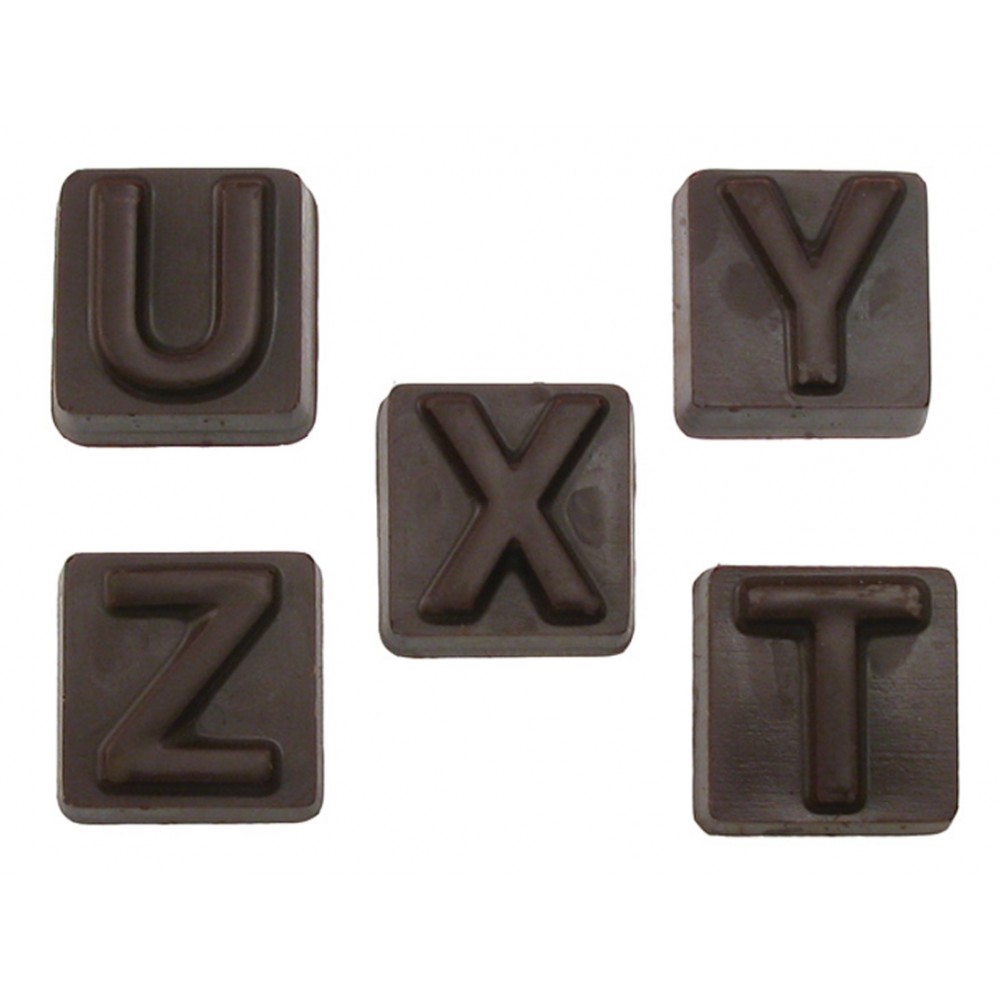 Custom Printed Alphabet Blocks Letter R Stock Chocolate Shape