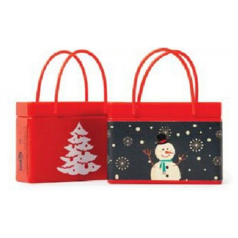 Custom Imprinted Red Shopping Bag Mint Tin Custom Imprinted Red Shopping Bag Mint Tin