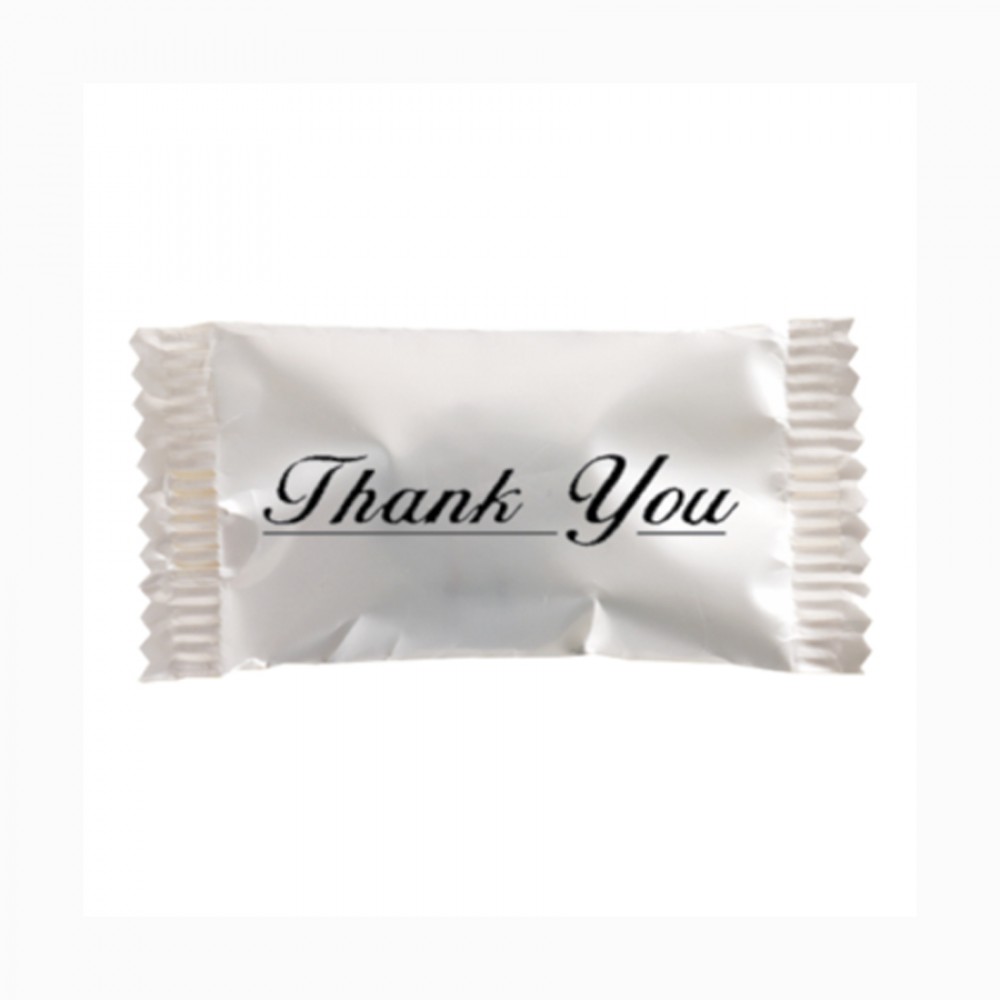 Soft Peppermints in a Thank You Wrapper Custom Printed Soft Peppermints in a Thank You Wrapper Custom Printed