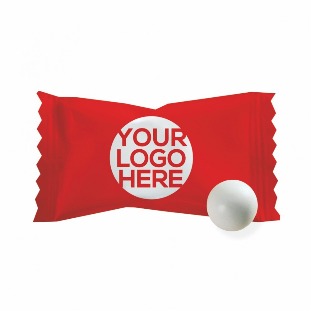 Pastel Chocolate Mints In A White Candy Shell - Custom Wrapper Custom Imprinted Pastel Chocolate Mints In A White Candy Shell - Custom Wrapper Custom Imprinted