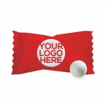 Pastel Chocolate Mints In A White Candy Shell - Custom Wrapper Custom Imprinted