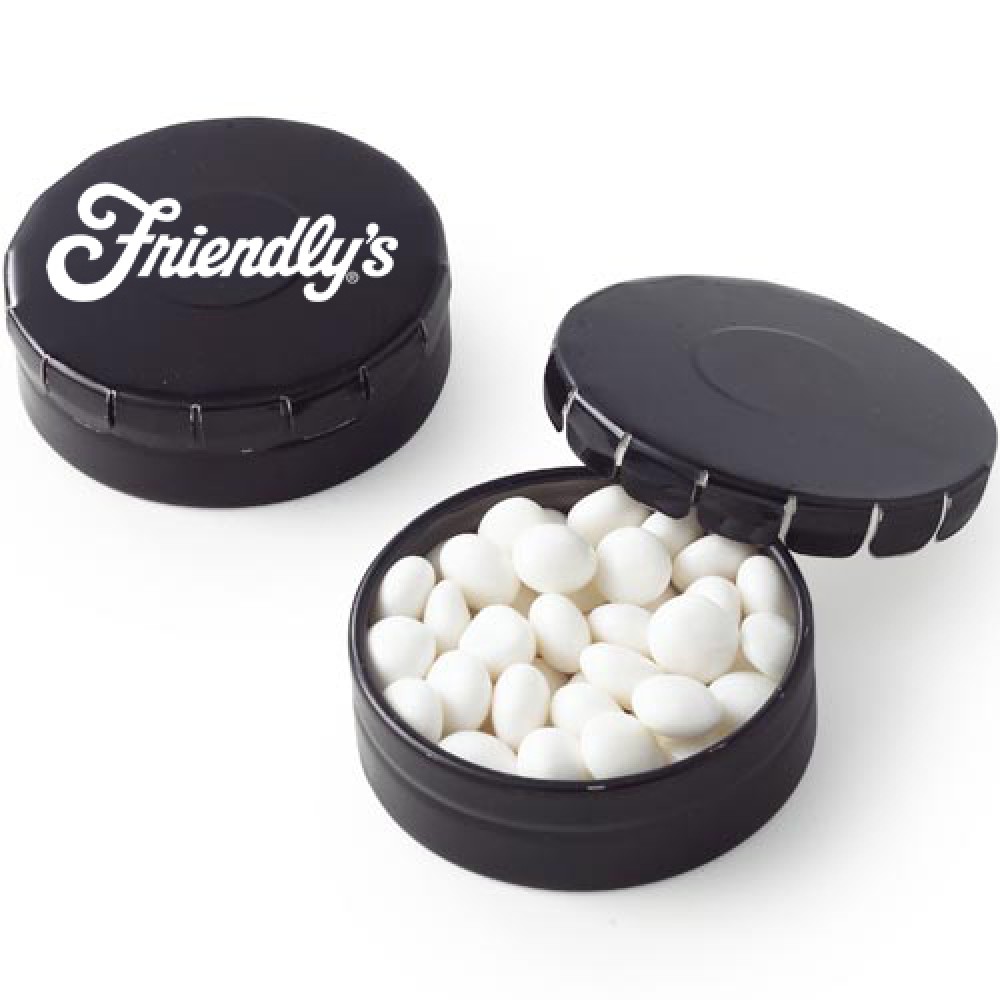Mini Push Top Tin - White Mints Custom Printed Mini Push Top Tin - White Mints Custom Printed