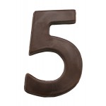 Promotional Large Number 5 Stock Chocolate Shape