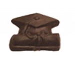Custom Imprinted 0.8 Oz. Medium Chocolate Graduation Hat & Diploma