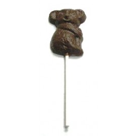 Custom Imprinted 0.96 Oz. Chocolate Koala Bear - On A Stick