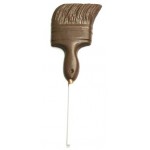 Custom Printed 1.04 Oz. Large Chocolate Paint Brush On A Stick