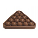 Custom Imprinted 18.72 Oz. Chocolate Pool Table Rack w/Pool Balls
