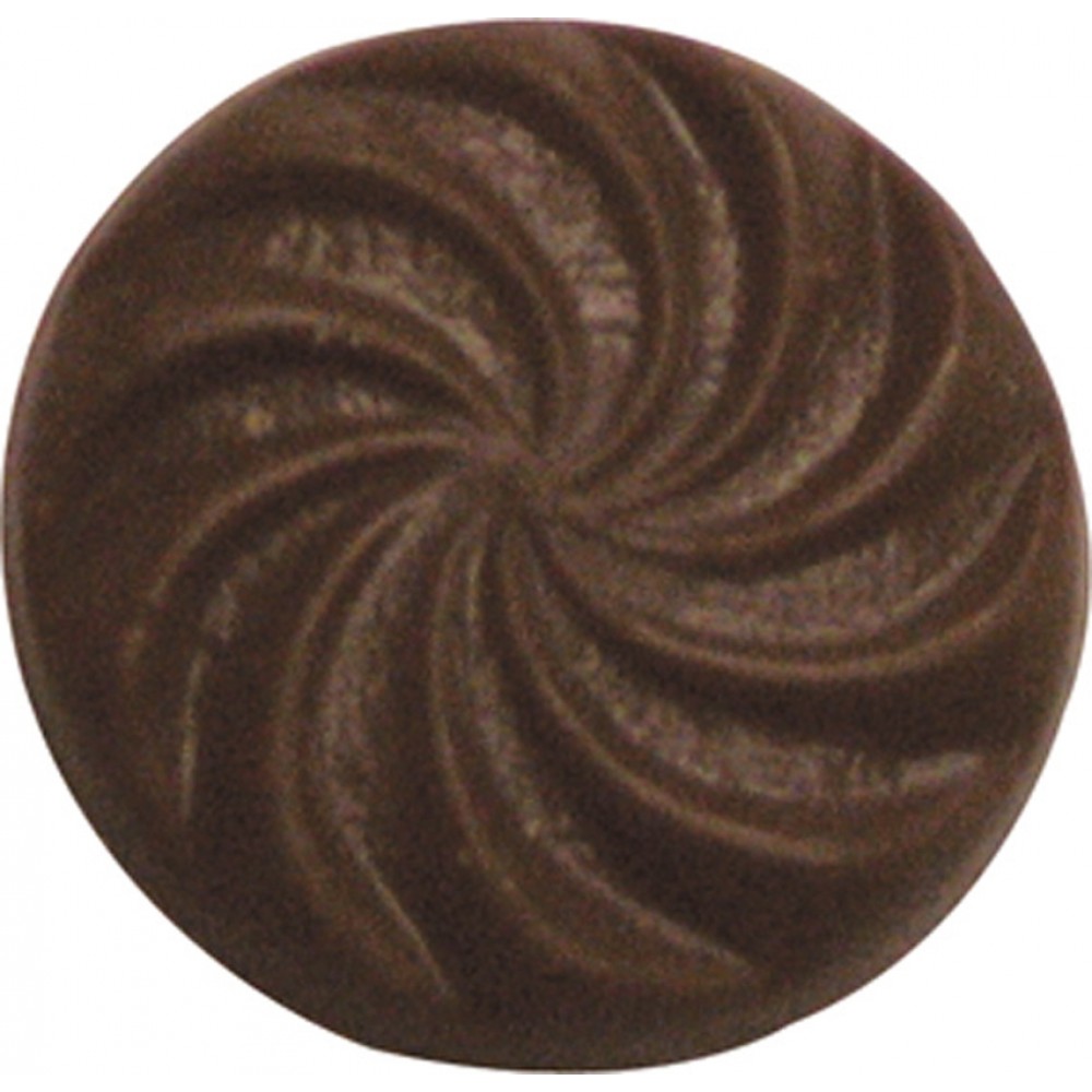 0.16 Oz. Chocolate Circle Swirls Logo Branded
