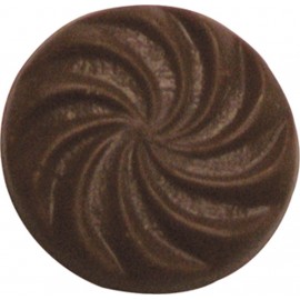 0.16 Oz. Chocolate Circle Swirls Logo Branded