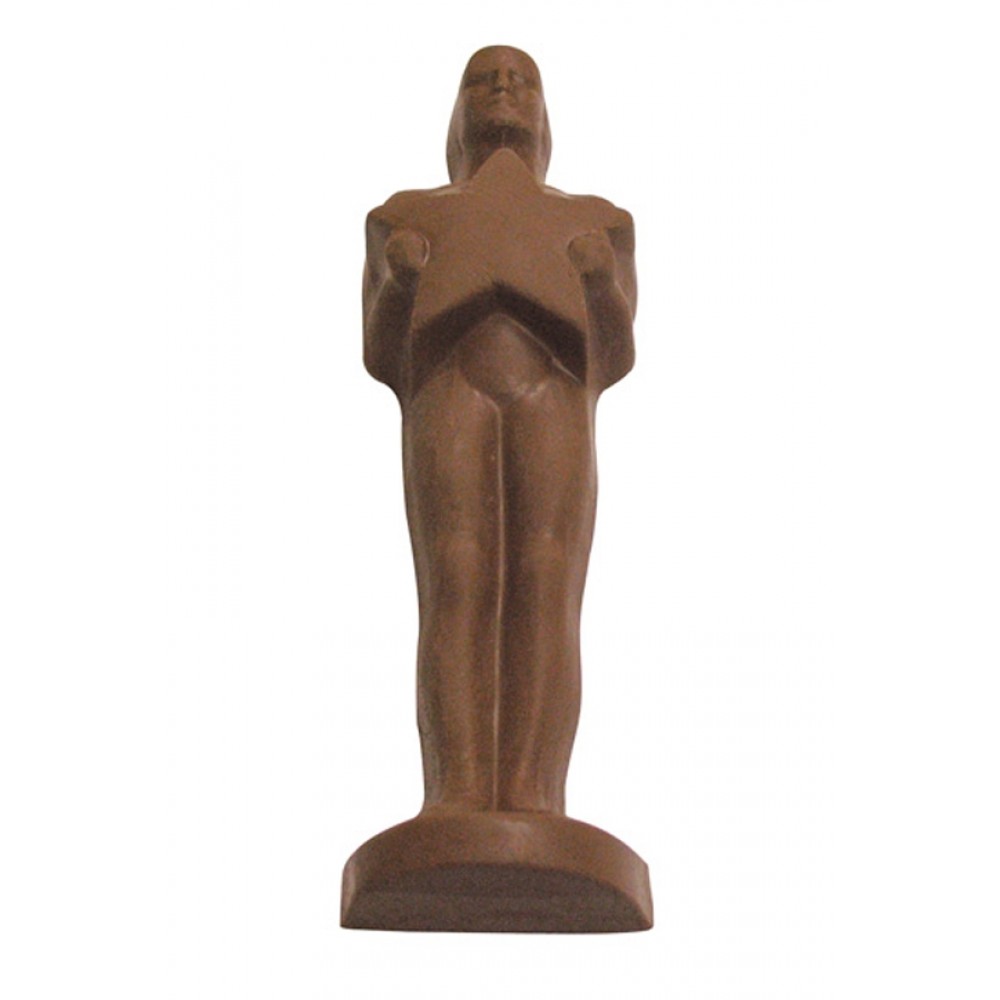 5.92 Oz. Large Chocolate Statue Award Logo Branded