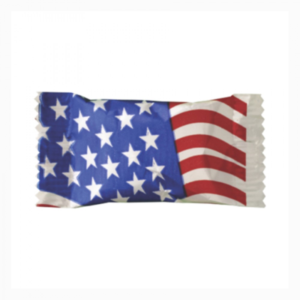 Soft Peppermints in a Flag Wrapper Custom Printed Soft Peppermints in a Flag Wrapper Custom Printed
