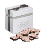 Custom Printed Elegant Treats Gift Box w/Peppermint Bark