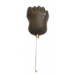 Logo Branded 1.60 Oz. Chocolate Foot On A Stick