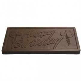 Custom Imprinted 7.52 Oz. Chocolate Happy Birthday Bar Large