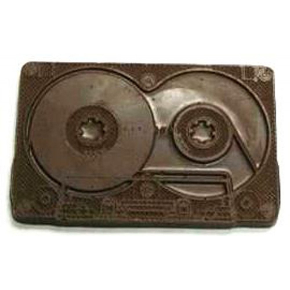 Logo Branded 1.84 Chocolate Cassette Tape Logo Branded 1.84 Chocolate Cassette Tape