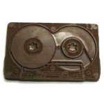 Logo Branded 1.84 Chocolate Cassette Tape