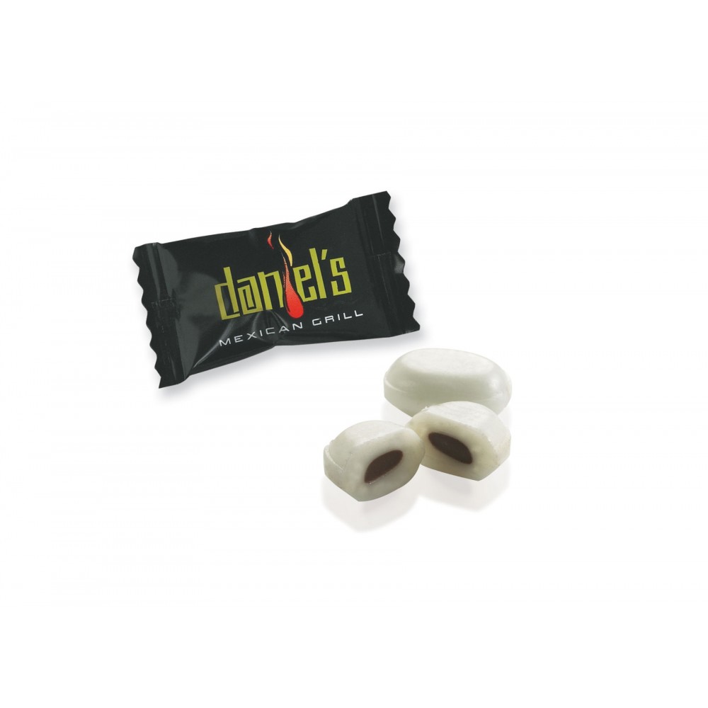 Logo Branded Individually Wrapped Cream Supremes / Premium Chocolate Mint Logo Branded Individually Wrapped Cream Supremes / Premium Chocolate Mint