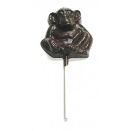 1.84 Oz. Chocolate Monkey On A Stick Custom Printed  1.84 Oz. Chocolate Monkey On A Stick Custom Printed