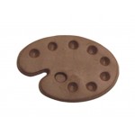 1.44 Oz. Medium Chocolate Paint Pallet Custom Imprinted