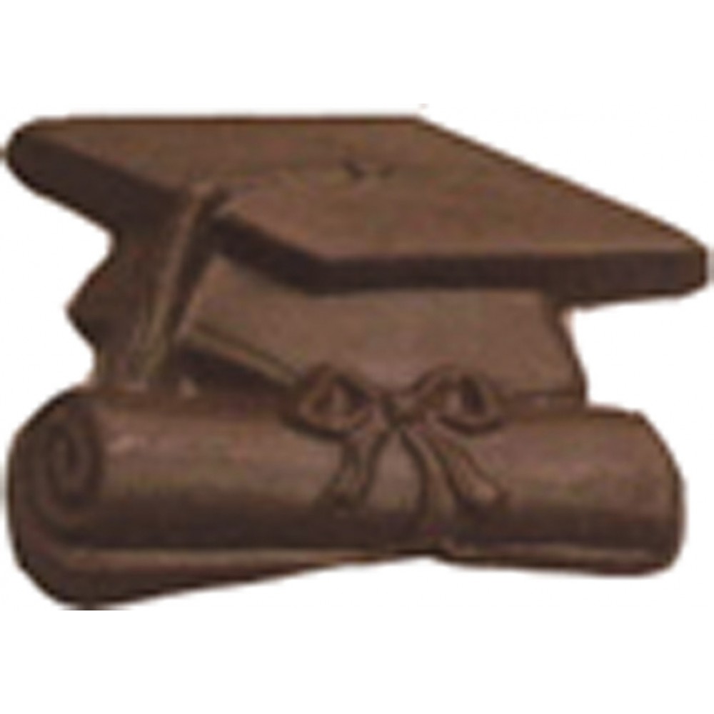 Custom Printed 0.88 Oz. Large Chocolate Graduation Hat & Diploma
