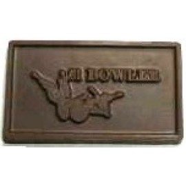 Logo Branded 1.44 Oz. #1 Bowler Chocolate Business Card
