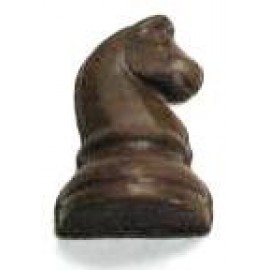 0.48 Oz. Chocolate Chess Knight Custom Printed